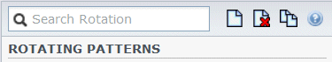 Rotating patterns pane controls.