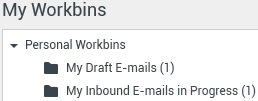 Selecting a workbin in the Workbin Explorer view.