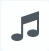 The Audio file type icon.