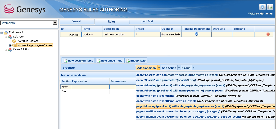 The new rule is available for use in GRAT.