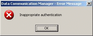 Inappropriate Authentication