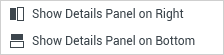 Screenshot of the Show Details Panel on the Right and Show Details on the Bottom buttons.