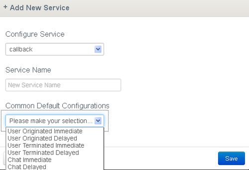 GMS Callback Add New Service