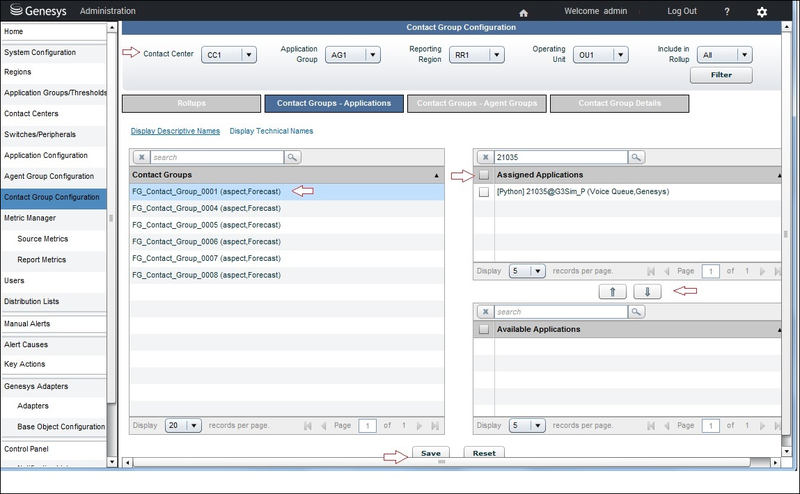 Removing Associations from the WA Contact Group Configuration Page 1