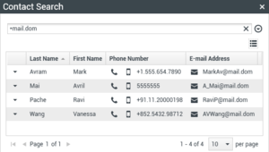 The Contact Directory in Grid View.